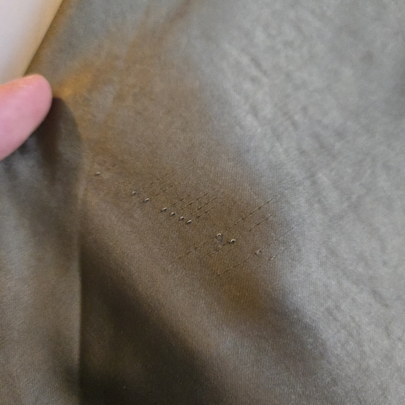 Dress Forum Halter Satin Tie Back Olive Green Midi Slip Dress 90s Y2K - Picture 9 of 15